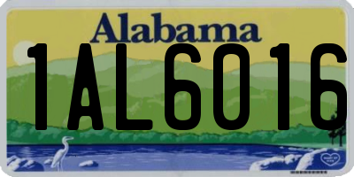 AL license plate 1AL6016
