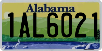 AL license plate 1AL6021