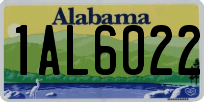 AL license plate 1AL6022