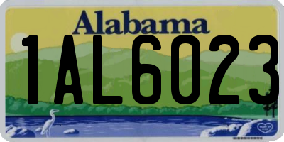 AL license plate 1AL6023