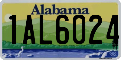 AL license plate 1AL6024