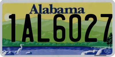 AL license plate 1AL6027