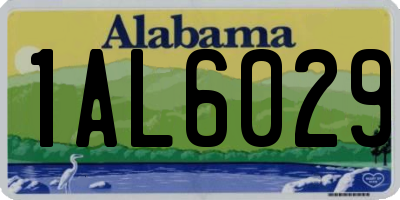 AL license plate 1AL6029