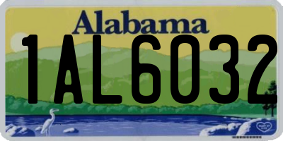 AL license plate 1AL6032