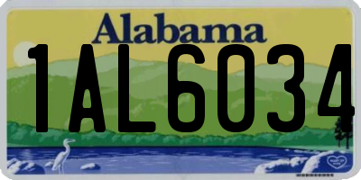 AL license plate 1AL6034