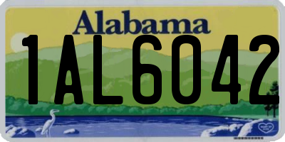 AL license plate 1AL6042