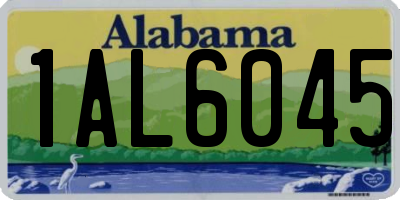 AL license plate 1AL6045