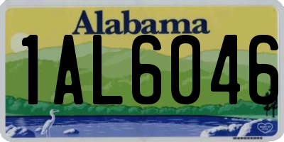 AL license plate 1AL6046