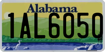 AL license plate 1AL6050