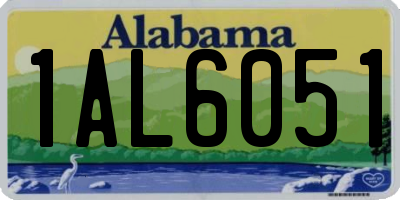 AL license plate 1AL6051