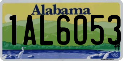 AL license plate 1AL6053
