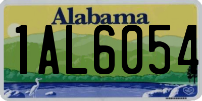 AL license plate 1AL6054
