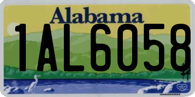 AL license plate 1AL6058