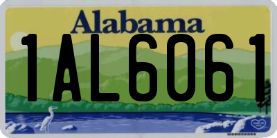 AL license plate 1AL6061