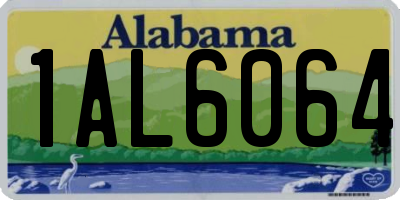 AL license plate 1AL6064