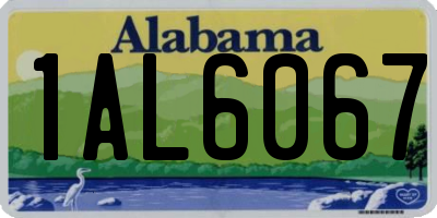 AL license plate 1AL6067