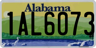 AL license plate 1AL6073