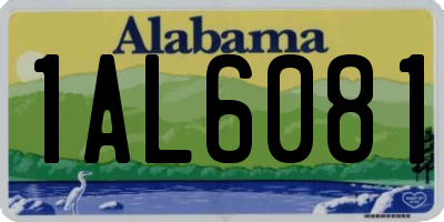 AL license plate 1AL6081