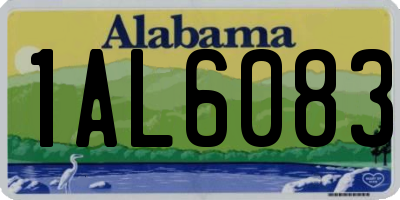 AL license plate 1AL6083