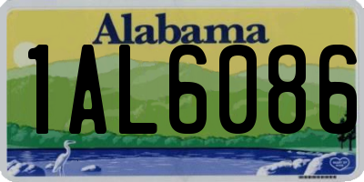 AL license plate 1AL6086