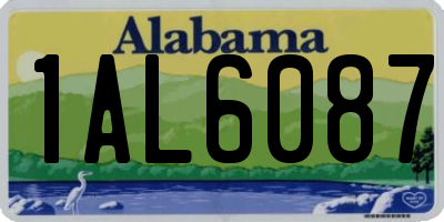 AL license plate 1AL6087