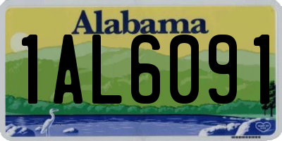 AL license plate 1AL6091