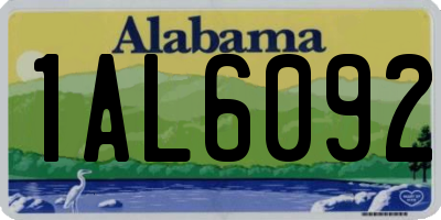 AL license plate 1AL6092
