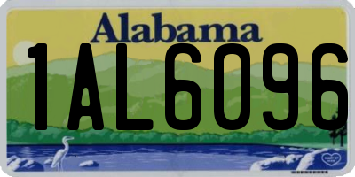 AL license plate 1AL6096