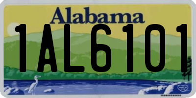 AL license plate 1AL6101