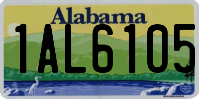 AL license plate 1AL6105
