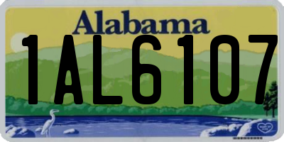 AL license plate 1AL6107