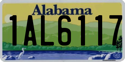 AL license plate 1AL6117
