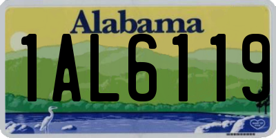 AL license plate 1AL6119