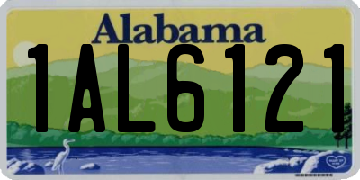 AL license plate 1AL6121