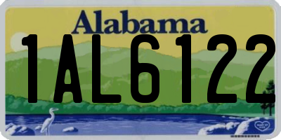 AL license plate 1AL6122