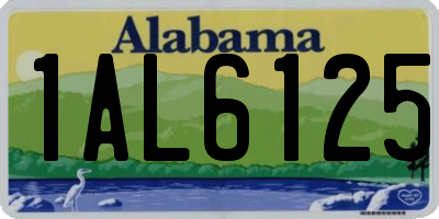 AL license plate 1AL6125