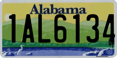AL license plate 1AL6134