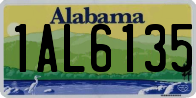 AL license plate 1AL6135