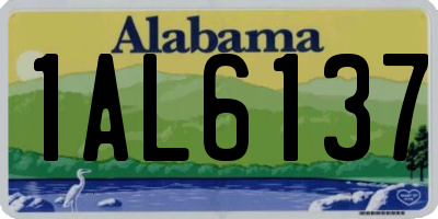 AL license plate 1AL6137