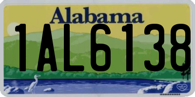 AL license plate 1AL6138