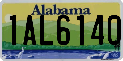 AL license plate 1AL6140