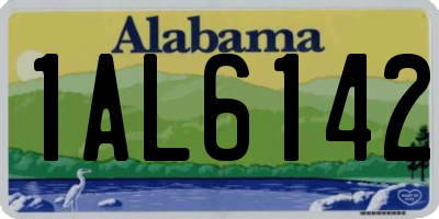 AL license plate 1AL6142