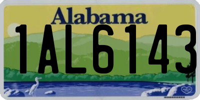 AL license plate 1AL6143