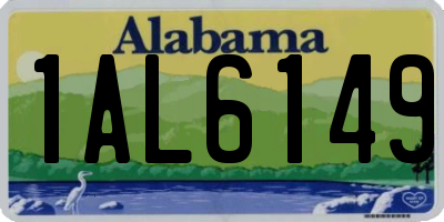 AL license plate 1AL6149