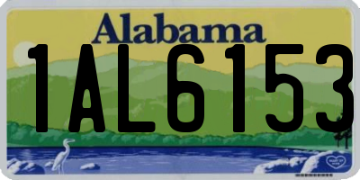 AL license plate 1AL6153