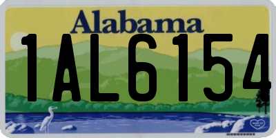 AL license plate 1AL6154