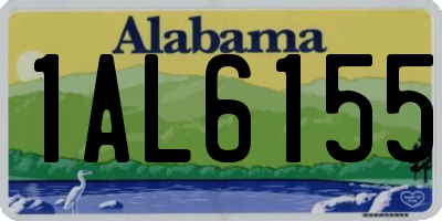 AL license plate 1AL6155
