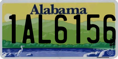 AL license plate 1AL6156