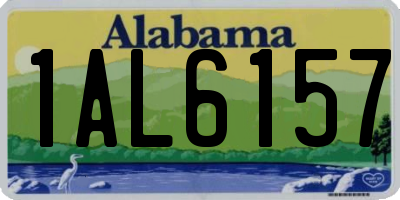 AL license plate 1AL6157