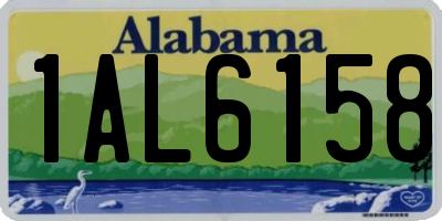 AL license plate 1AL6158